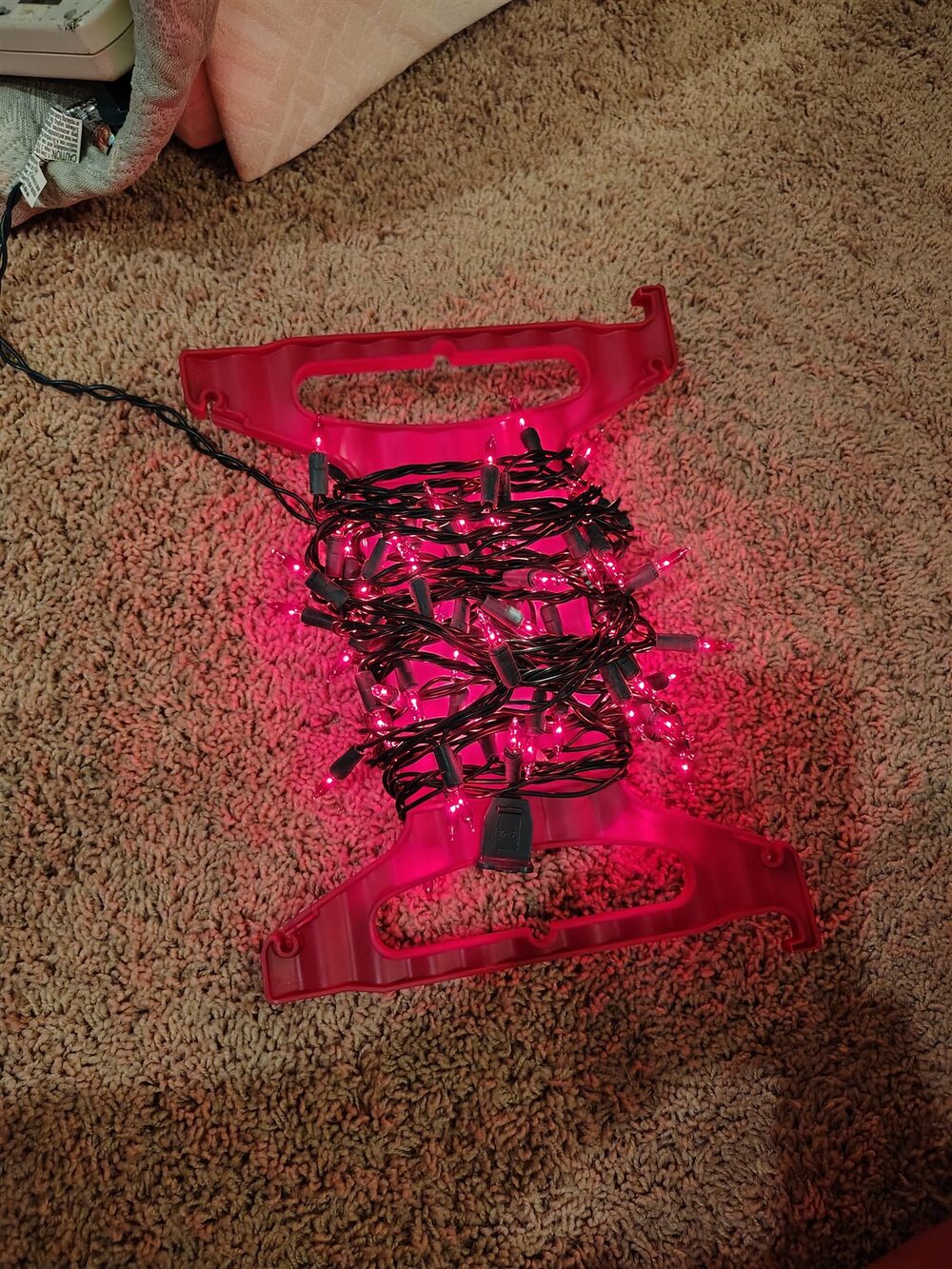 Christmas String Lights Lot Red and Multicolor on Reels
